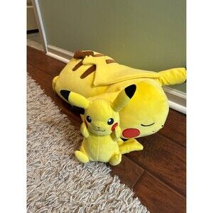 Pokémon Pikachu Sleeping Plush - 18-Inch Premium Plush in Sleeping Pose + Bonus